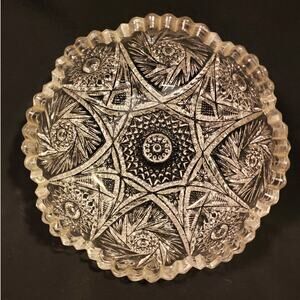 Vintage Imperial Glass Ohio 555-Clear Pressed Glass Bowl Dish